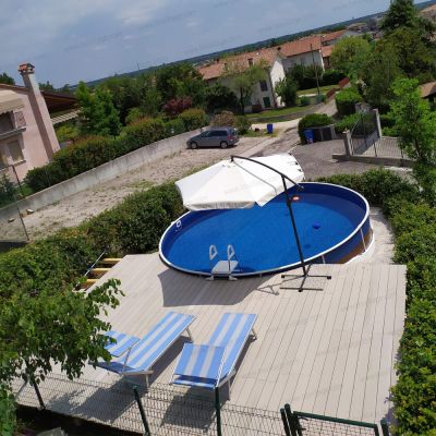 Foto clienti 0 - Piscina fuori terra circolare AZURO WOOD Ø 5,50 h.1,20 m